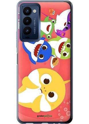 Чехол на tecno camon 18 ch6n бейби шаркс текно камон 18 сх6n