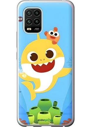 Чехол на xiaomi mi 10 lite бейби шарк сяоми ми 10 лайт