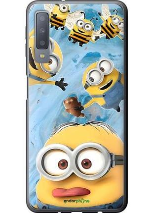 Чехол на samsung galaxy a7 (2018) a750f миньоны самсунг а7 (2018) а750ф