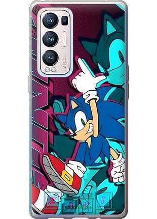 Чехол на oppo reno5 pro plus соник sonic оппо рено5 про плюс