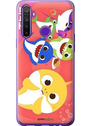 Чехол на realme 5 бейби шаркс риалми 5