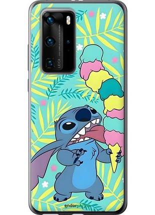 Чехол на huawei p40 pro стич хуавей п40 про