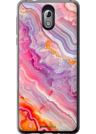 Чехол на nokia 3.1 мрамор 2
