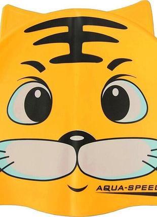 Дитяча шапочка для басейну aqua speed zoo cat 5529 з зображенням кота