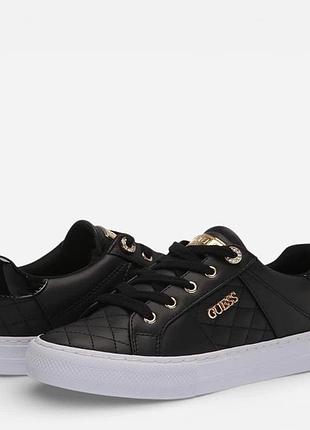 Кеди жіночі guess, оригінал, розмір 8,5, чорні, екошкіра
