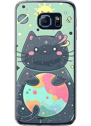 Чехол на samsung galaxy s6 g920 милый котик самсунг с6 г920