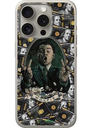 Чехол на iphone 15 pro дикаприо – волк с уолл-стрит айфон 15 про