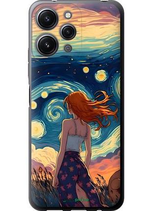 Чехол на xiaomi redmi 12 девушка арт сяоми редми 12
