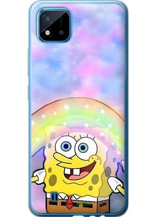 Чехол на realme c20a спанч боб, sponge bob риалми с20а