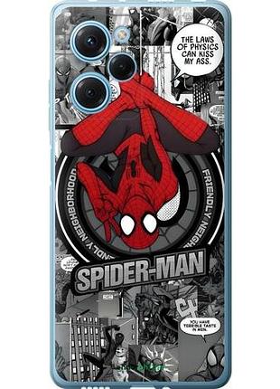 Чехол на xiaomi redmi note 12 pro speed человек паук, spiderman сяоми редми ноут 12 про сpeed