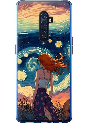 Чехол на oppo reno 2 девушка арт оппо рено 2