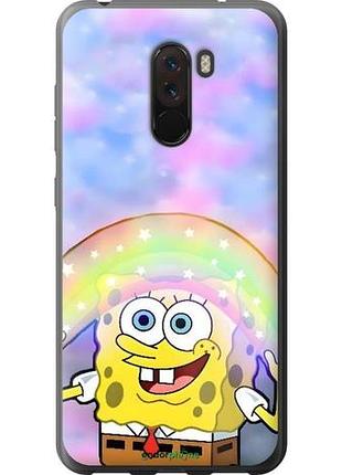 Чехол на xiaomi pocophone f1 спанч боб, sponge bob сяоми покоphone ф1