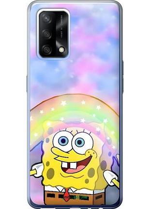 Чехол на oppo a74 спанч боб, sponge bob оппо а74