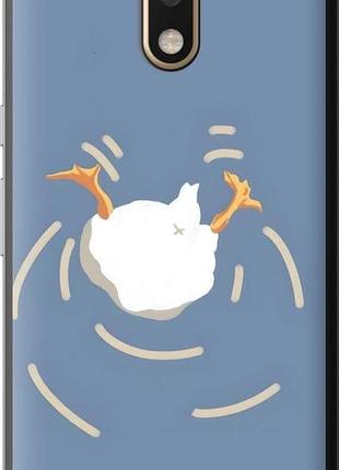 Чехол на motorola moto g4 plus смешная утка, гусь моторола мото г4 плюс