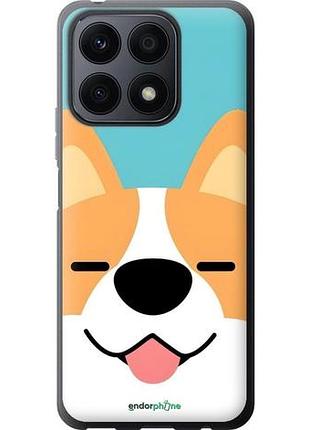 Чехол на huawei honor x8a забавный корги хуавей хонор х8a