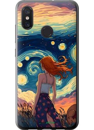 Чохол на xiaomi mi8 дівчина арт