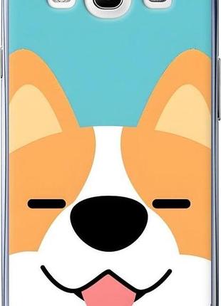 Чехол на samsung galaxy s3 i9300 забавный корги самсунг с3 и9300