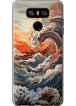 Чехол на lg g6 арт волны