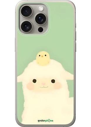 Чехол на iphone 15 pro max барашек и ципленок айфон 15 про макс