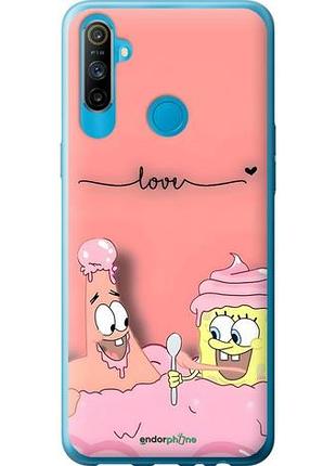 Чехол на realme c3 спанч боб, sponge bob риалми с3