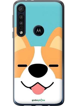 Чехол на motorola one macro забавный корги моторола ван макро