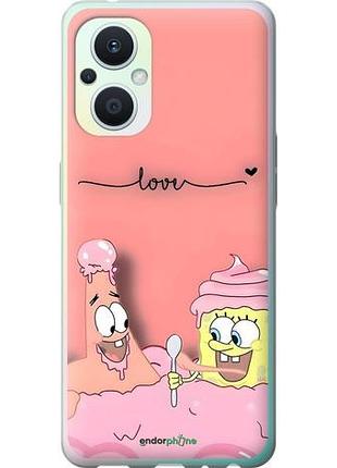 Чехол на oppo reno8 lite спанч боб, sponge bob оппо рено8 лайт