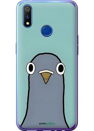 Чехол на realme x lite голубь риалми х лайт