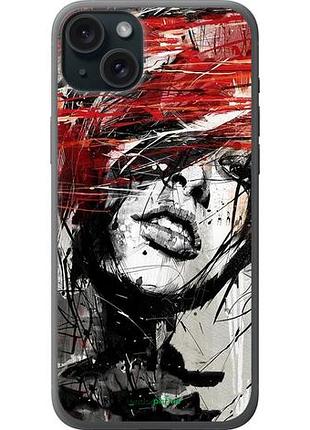 Чохол на iphone 15 plus обличчя дівчини "1162u-3097-10746"