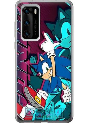 Чехол на huawei p40 соник sonic хуавей п40