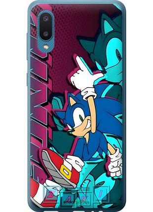 Чехол на samsung galaxy a02 a022g соник sonic самсунг а02 а022г