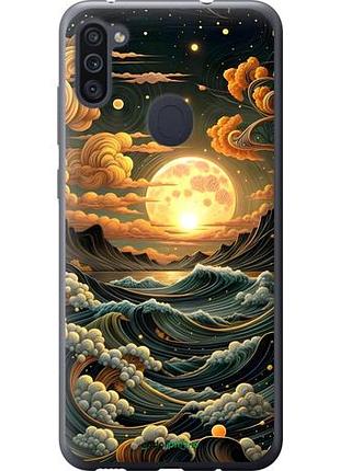 Чехол на samsung galaxy a11 a115f арт волны самсунг а11 а115ф