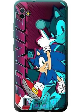 Чехол на tecno pop 5 bd2p соник sonic текно пop 5 бд2p