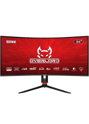 Ігровий монітор qube overlord c34uq180h