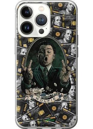 Чехол на iphone 13 pro дикаприо – волк с уолл-стрит айфон 13 про