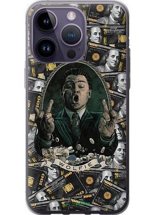 Чехол на iphone 14 pro max дикаприо – волк с уолл-стрит айфон 14 про макс