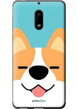 Чехол на nokia 6 забавный корги нокиа 6