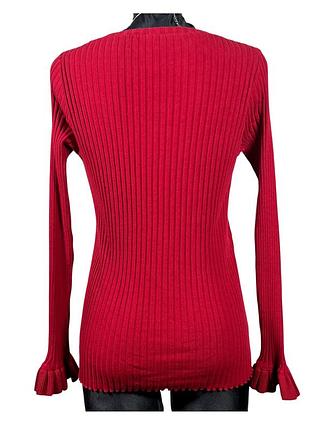 Винтажный джемпер в рубчик рукавами-клеш odd molly vintage 2000s y2k coquette 90s 2