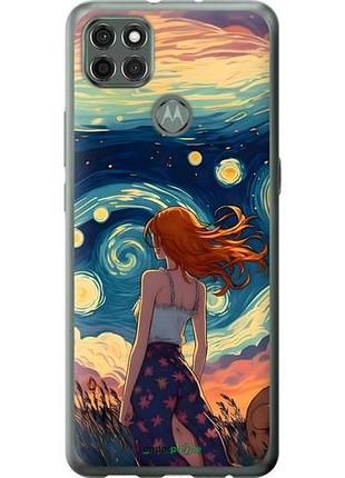 Чохол на motorola g9 power дівчина арт