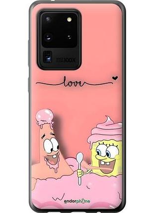 Чехол на samsung galaxy s20 ultra спанч боб, sponge bob самсунг с20 ультра