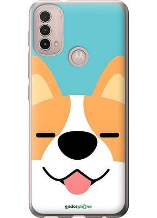 Чехол на motorola e40 забавный корги моторола е40