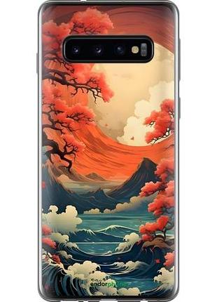 Чехол на samsung galaxy s10 природа японии самсунг с10