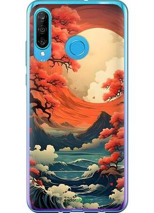 Чехол на huawei p30 lite природа японии хуавей п30 лайт