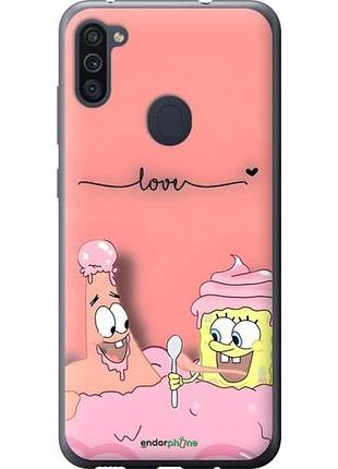 Чехол на samsung galaxy m11 m115f спанч боб, sponge bob самсунг м11 м115ф