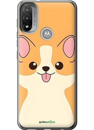 Чехол на motorola e20 милый пес моторола е20