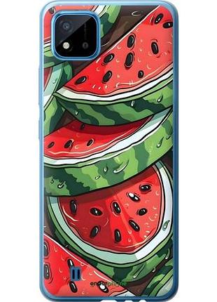 Чехол на realme c20a арбуз риалми с20а