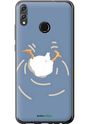 Чехол на huawei honor 8x смешная утка, гусь хуавей хонор 8х