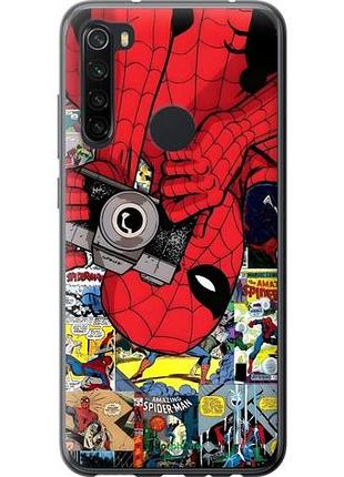 Чехол на xiaomi redmi note 8 человек паук, spiderman 2 сяоми редми ноут 8 2