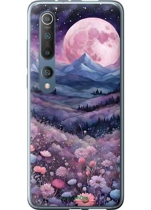 Чехол на xiaomi mi 10 ночь луна арт сяоми ми 10