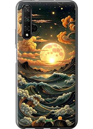 Чехол на huawei nova 5t арт волны хуавей нова 5т