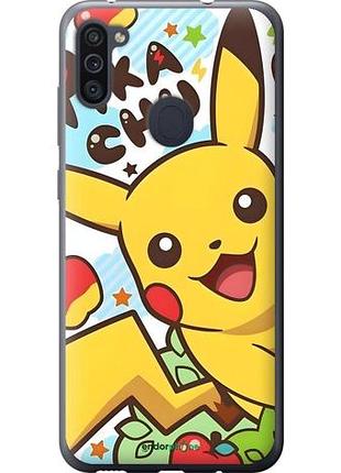 Чехол на samsung galaxy m11 m115f пикачу 2 самсунг м11 м115ф2